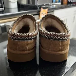 UGG | Shoes | Ugg Tan Suede Slipon Loafers With Cozy Design 